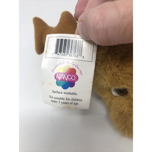 Nanco Wildlife Series Grevy's Zebra Plush Realistic Stuffed Animal Deer Antlers - Picture 8 of 8